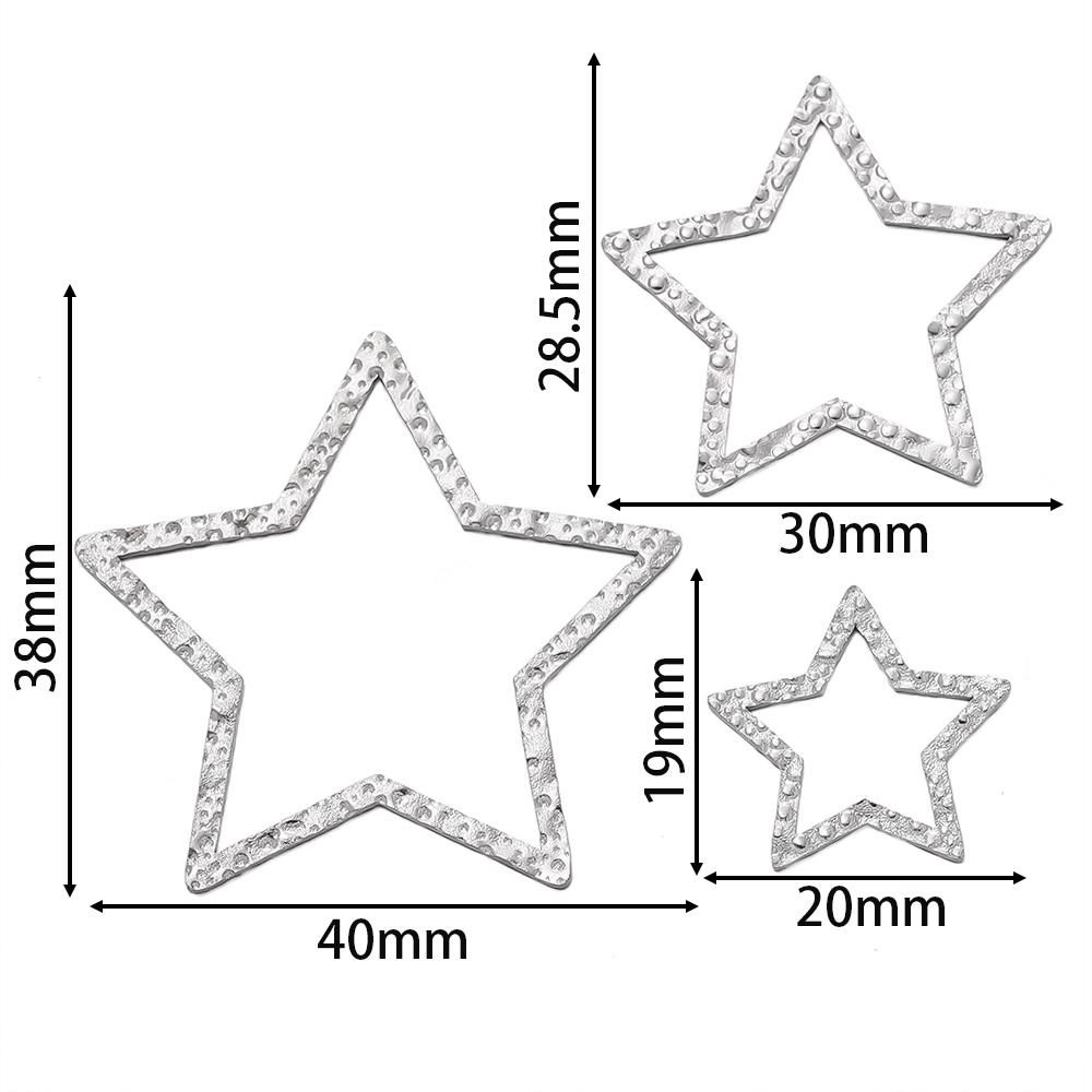 6pcs Gold Color Stainless Steel Geometric Bezel Frame Charms Pendants for DIY Earring Necklace Jewelry Making Findings Supplies