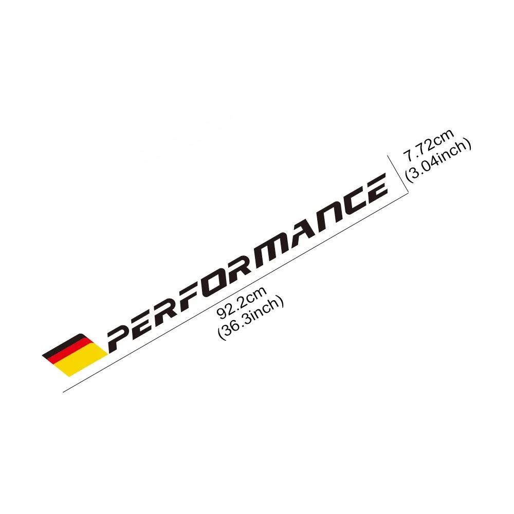 92,2x7,72CM PERFORMANCE Auto Windschutzscheibe Seitenaufkleber Letter Vinyl Aufkleber Kreative Auto Dekoration Aufkleber Zubehör