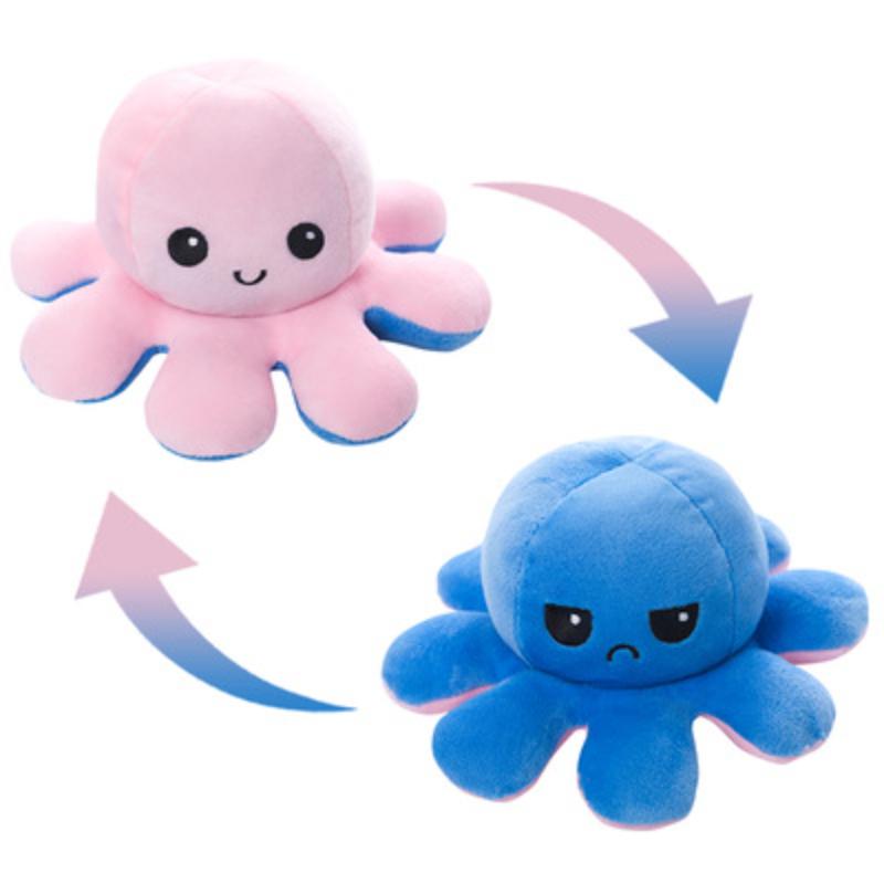 Peluche Pulpo Pulpo Sonriente Y Enojado Pulpos De Peluche