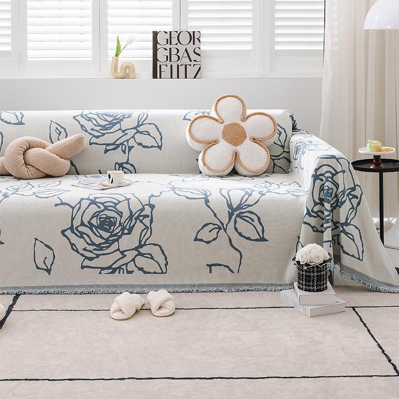 Modern Minimalist Sofas Cover Anti Cat Scratch Easy To Maintain Dustproof Towel Four Season Universal Machine Washable Sofa Mat