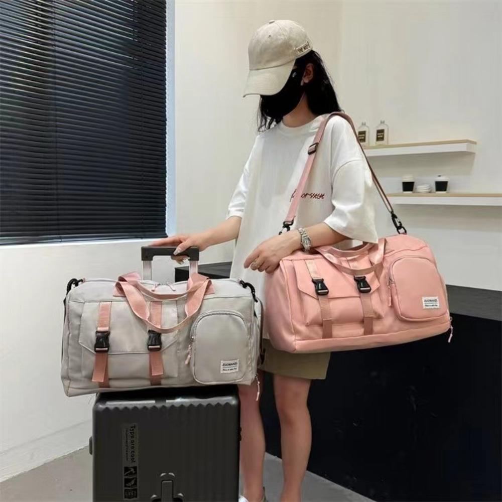 Stylish and simple large-capacity portable fitness bag storage travel shoulder travel bag dry and wet separation swimming yoga bag