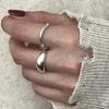 Irregular Shape S925 Sterling Silver Women's Ring - Personalized Trendy Korean Simple Band