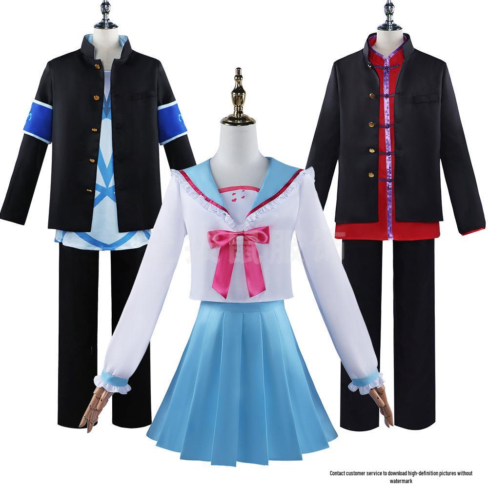 

2024 Anime BUCCHIGIRI Burst Jin Mahoro Akuto Cosplay Costume Set XXL