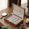 Solid Wood Jewelry Box Vintage Style Organizer Earrings Rings Necklaces Bracelets