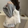 White beautiful lace handbag new fashionable sweet casual versatile shoulder underarm tote bag