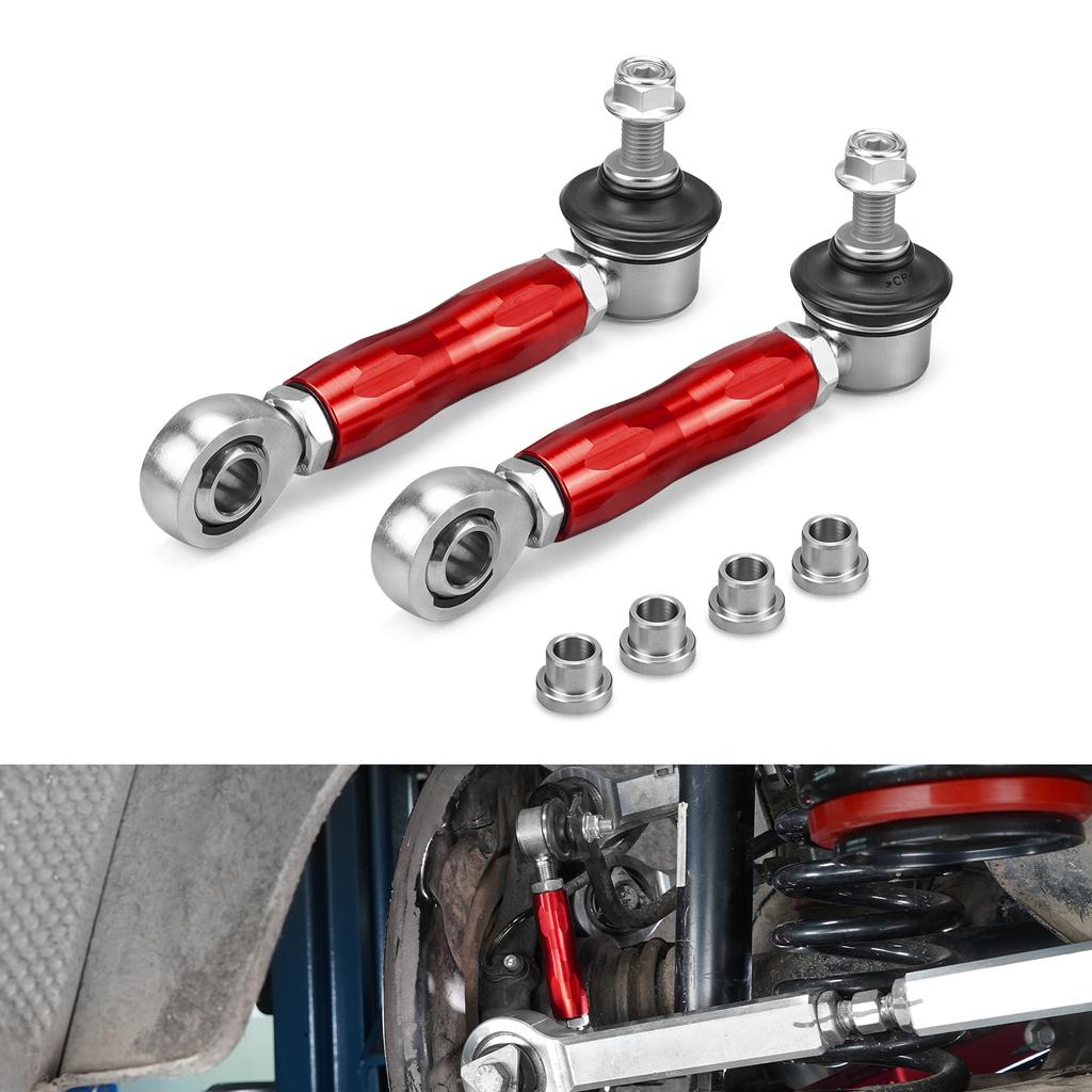 BEVINSEE Adjustable Rear Sway Bar End Links for BMW E90 E92 E87 E91 E93 E81 E82 E88, Replace for 33556764428, 33 55 6 764 428