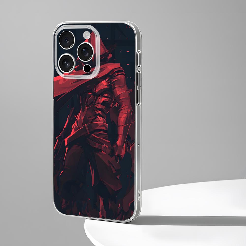 

Shooting Game Valorant Phone Case New For IPhone 16 15 14 12 13 11 Pro Max Mini X XR XS Plus Black Silicone Transparent Cover iPhone15