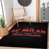 Ac Milan Customize Text Floor Rug Office Rug Perfect for Entryway Outdoor Kitchen Dining Room Anti-slip Rug Anime Office Decor