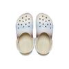 Crocs Unisex White EVA Classic Color Block Marbled Clogs 208981-2Y3