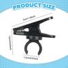 100 Pieces Lapel Clips Rotating Sturdy Secure Black for Professional Personal Mic Clamps