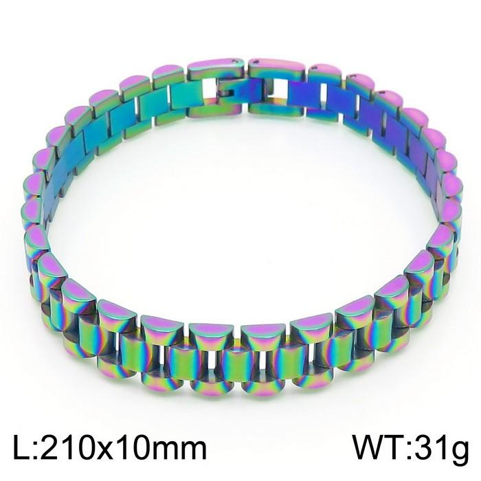 Kalen 9/10/15mm Golden Watch Strap Stainless Steel Bracelet For Men Women High Polished Bangle Party Holiday Jewelry Gifts