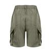 Bermuda Shorts For Women Cargo Shorts Knee Length 6 Pockets Elastic Waist Long Shorts For Summer Casual
