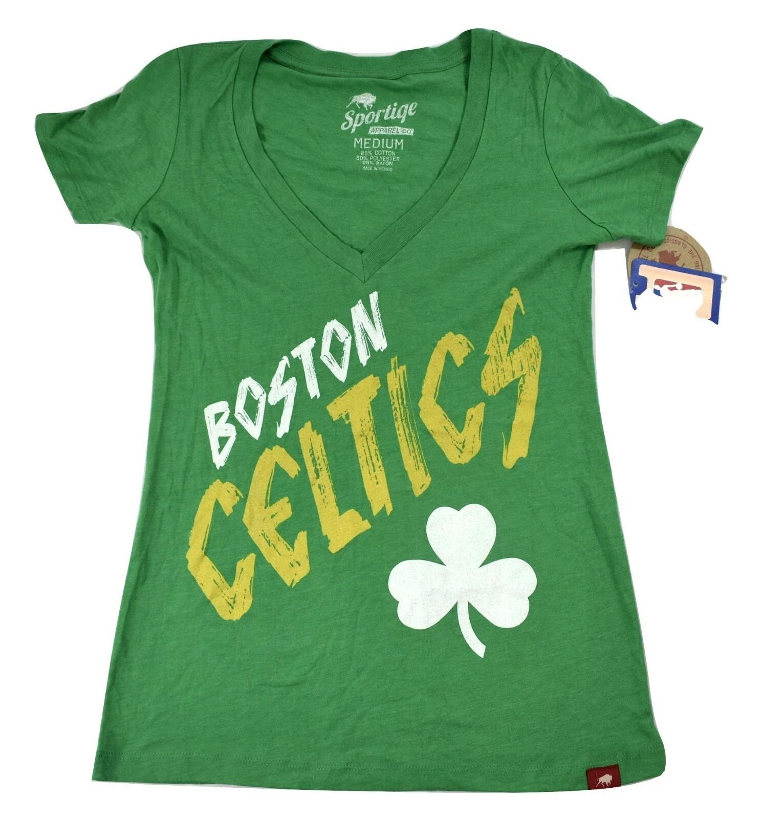 

Sportiqe Womens Boston Celtics Basketball Triblend Shirt New M, L M