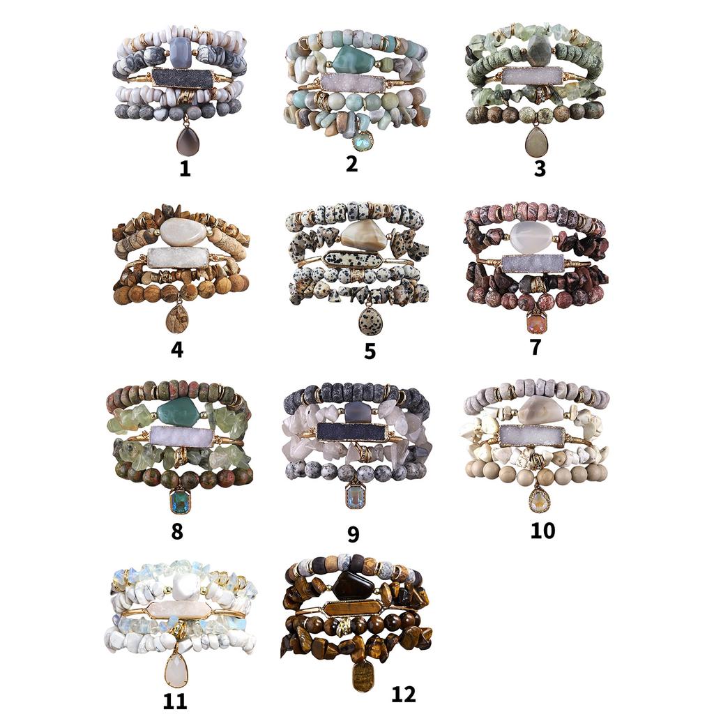 Natural Stone Bracelet Adjustable Bracelet Beads Bracelet Enhancing Peace and Self Discipline for Sophisticated Outfit