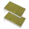 2pcs Activated Air Cabin Filter Carbon Good Sealing Durable Replacement For Tesla Mode 3 Y