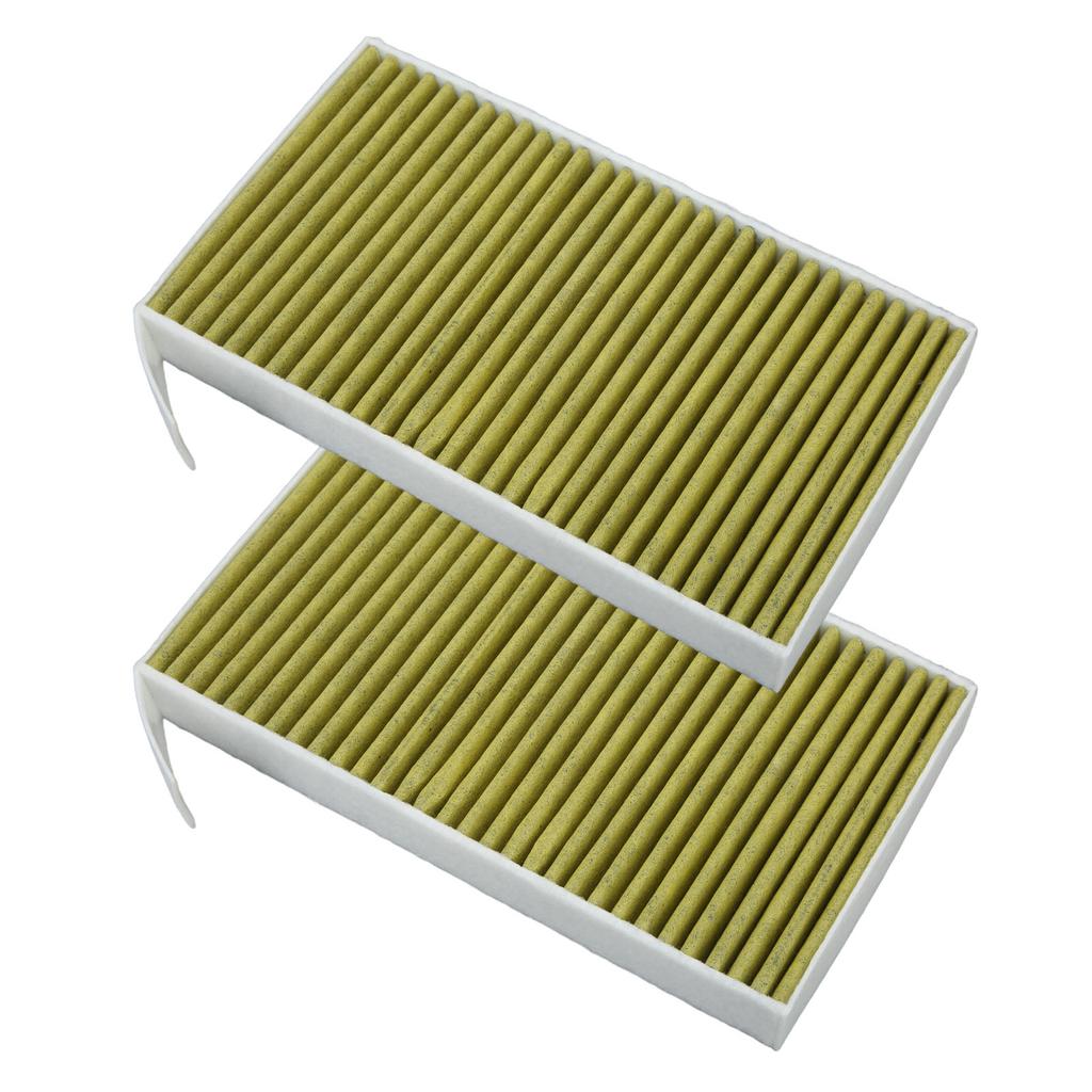 2pcs Activated Air Cabin Filter Carbon Good Sealing Durable Replacement For Tesla Mode 3 Y
