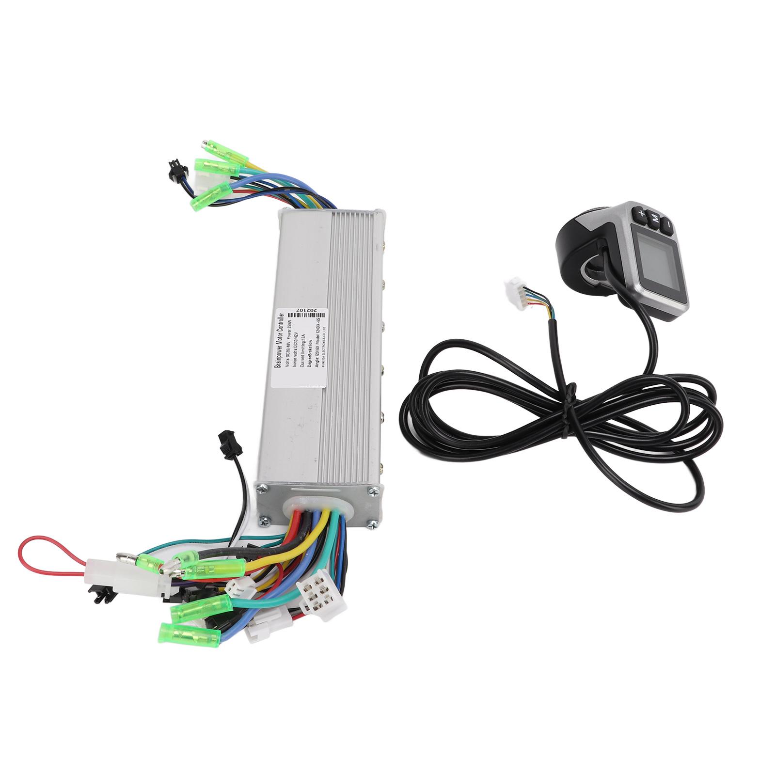 

Electric Scooter Control with 124DX LCD Display Panel with Switch 36 48V 350W Motor for Electric Bike Scooter