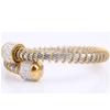 Fashion Spring Steel Wire Bracelet Gold Inlaid Zircon Mesh Bracelet