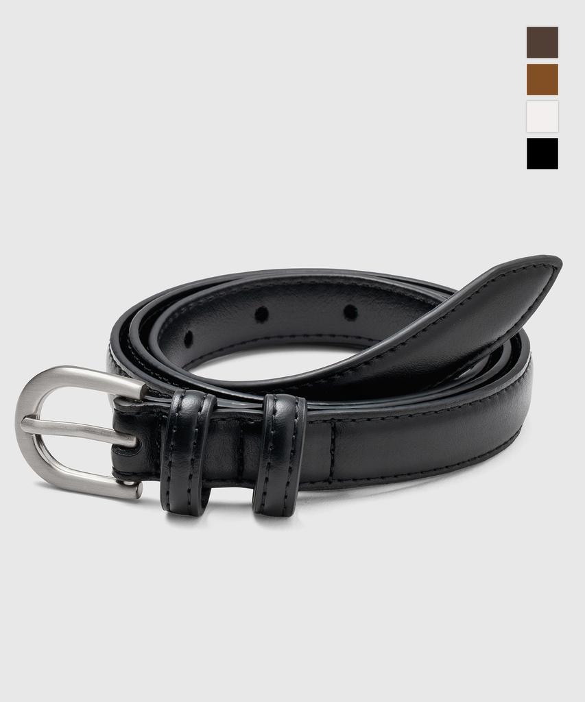 Nuateuseutyudio Basic Slim Round Leather Belt_6Color