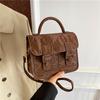 Casual Sweet and Cute Cambridge Small Bag Messenger Bag Women's 2025 Autumn New Fashion Versatile Small Square Bag
