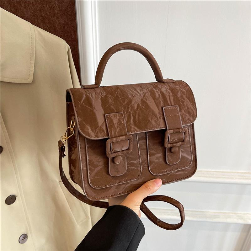 Casual Sweet And Cute Cambridge Small Bag Messenger Bag Women'S Autumn Fashion Small Square Bag