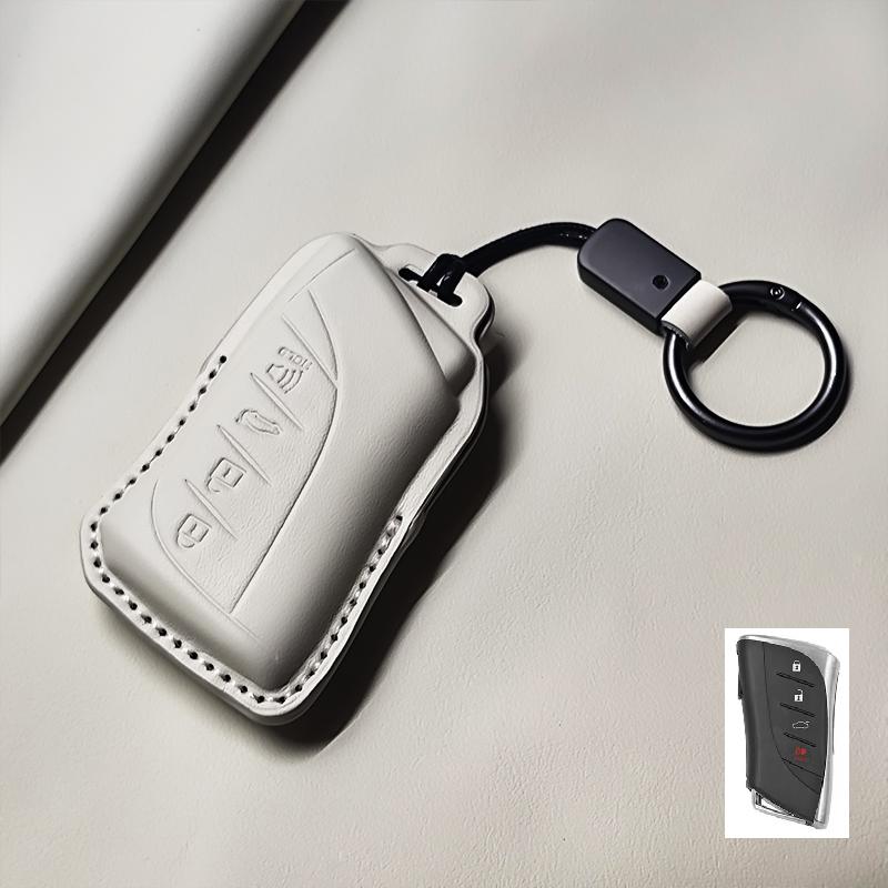 Genuine Leather Car Smart Key Case Cover Fob for Lexus NX ES UX US RC LX GX IS RX 200 250h 350h LS 450h 260h 300h UX200 Keychain