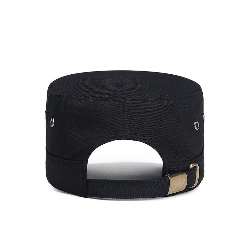 Vår Høst Metall Femstjerners Flat Hatt Menn Casual Justerbar Militær Caps Bomull Hær Solskjerm Hatt Trucker Snapback Baseballcaps
