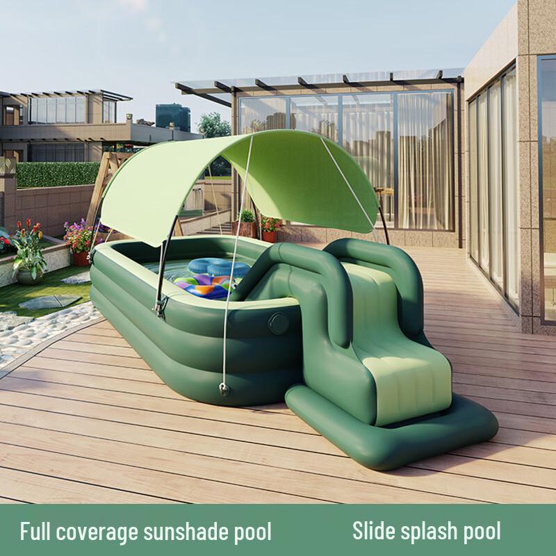 Automatic Inflatable Foldable Swimming Pool with Sunshade