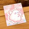 Halloween Ghost Sticky Notes Set 1/4Pcs Reusable Cute Cartoon Die Cut Memo Pad for Study Work Daily Reminder