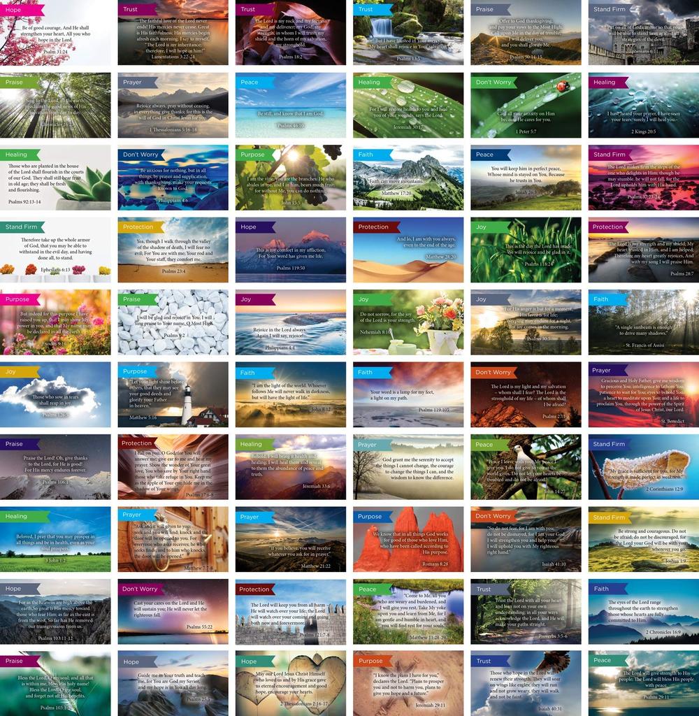 Logos Trading Post Pass Along Scripture Card Variety Pack 60 Designs 1 of Each Design 60 Pack Assorted 13 -