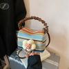 2026 New Summer Advanced Sense Flower Large Capacity Handbags Fashi Versatile Weave Delicate Commute Women's Crossbody Bag