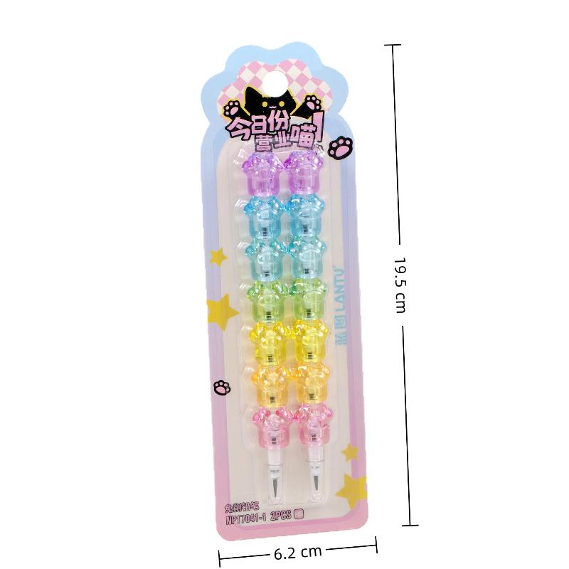 2/3Pcs Cute Cartoon Building Blocks Pencils No Need To Sharpen Stacking Pencils For Children Student Writing Drawing Stationery