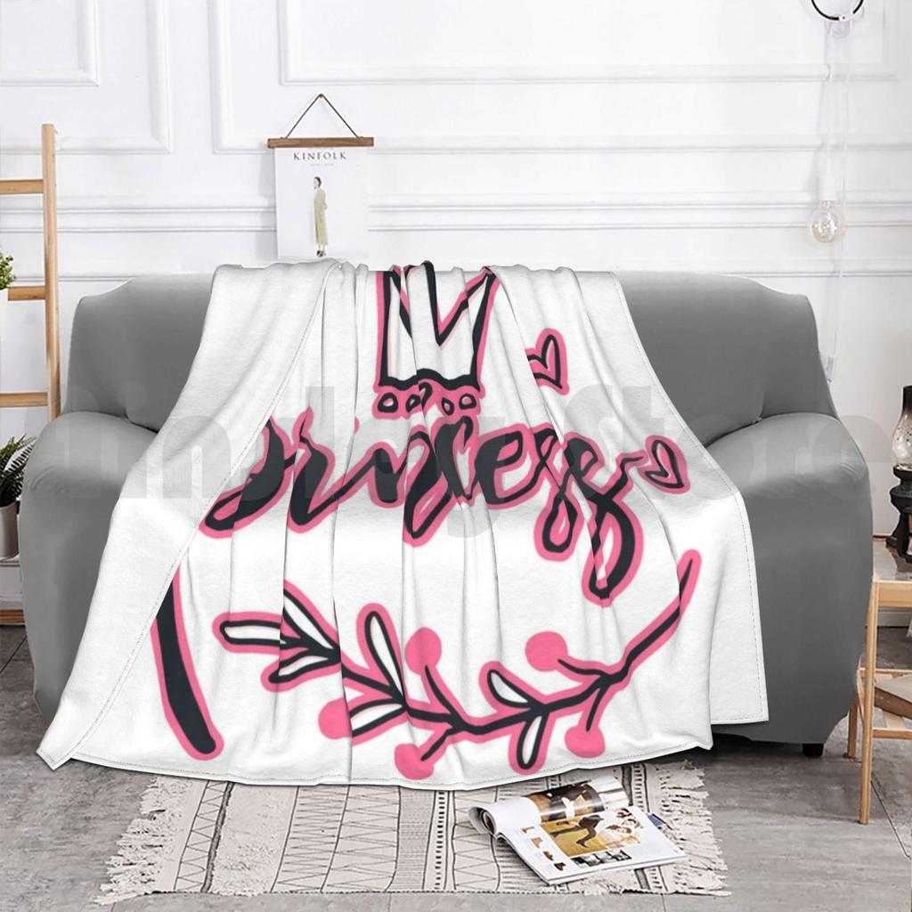 Princess Girly Blanket For Sofa Bed Travel Princess Girls Girly Fiminist Cute Girl Pink Im A Princess Girlfriend