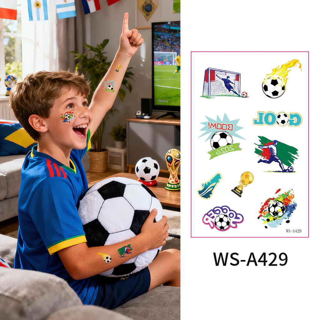 2026 World Cup Tattoo Stickers New Football Event Sports Games Cheering Fans Party European Cup Gathering Stickers
