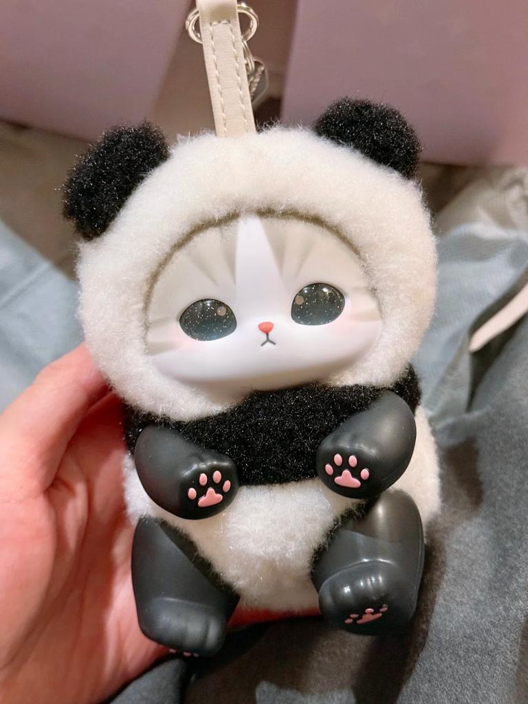 New Cute Cat Sparkling Shark Cat Series Blind Box Vinyl Plush Bag Decorative Surprised Box Girl Christmas Birthday Holiday Gift