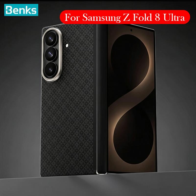 Benks Carbon Fibre Case For Samsung Z Fold 8 Ultra Kevlar Wireless Charging Back Cover Case for SAMSUNG Z FOLD 8 ULTRA