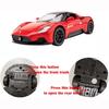 Alloy Collectible 1:32 Maserati MC20 Diecast Toy Cars Model, Pull Back Vehicles with Sound and Light for Kids Adults Gift Collection