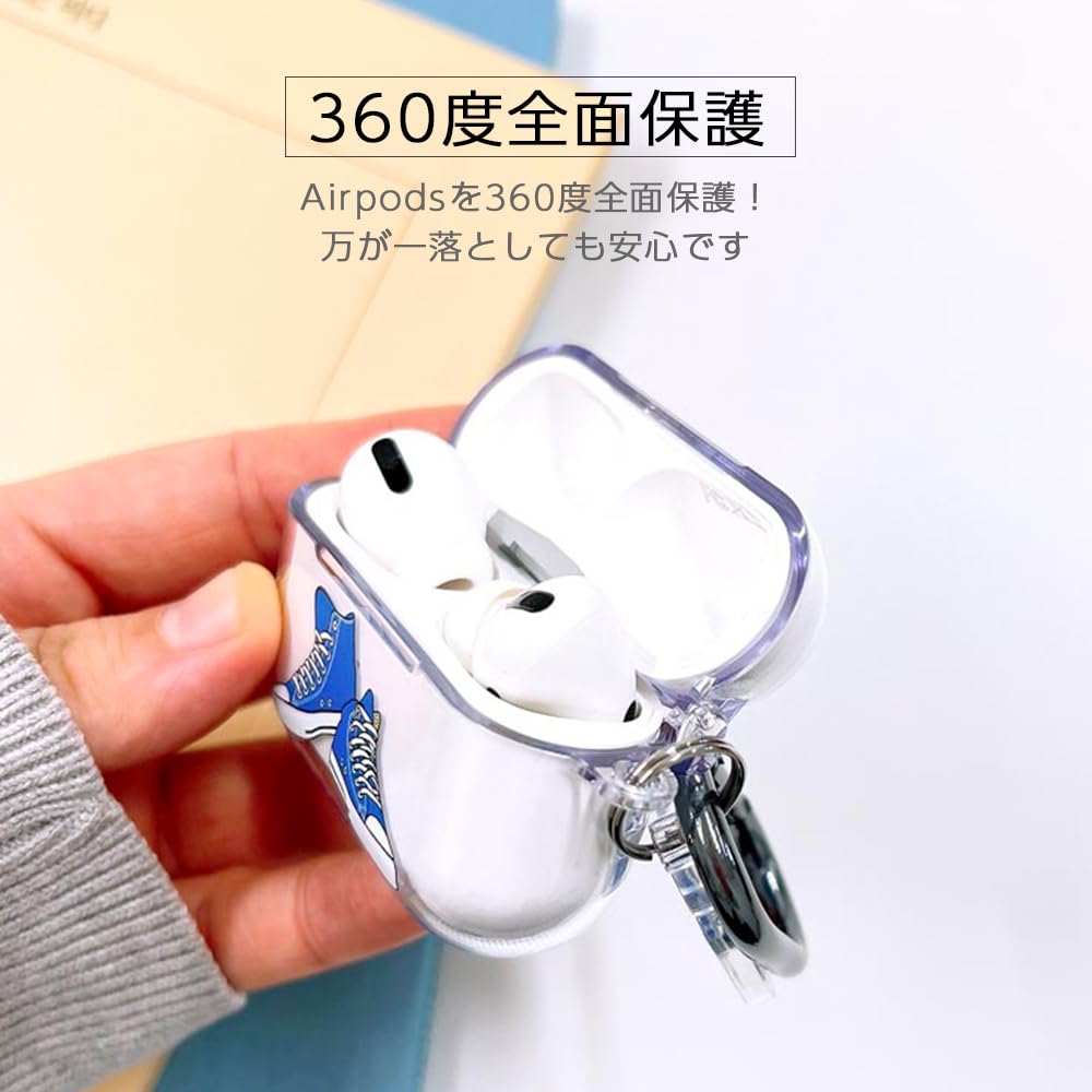 ONLYOU AirPods Pro 2 Stylish Korean Cute PC Canvas Sneaker Shoe Transparent Earphone Cover for and Adults Pro Fuchsia Case, Design, Design, Women,