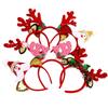 Christmas Reindeer Headband for All Age Party Accessories Sequined Hairhoop Festival Hairband Seasonal Costume Headwear