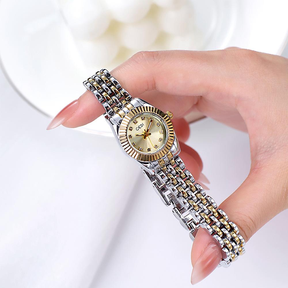 Premium Log Type Women'S Watch Light Luxury Niche Calendar Luminous Waterproof Watch Women'S Business Quartz Watch
