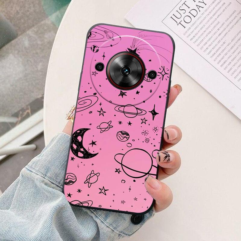 For ZTE Blade A75 5G Phone Case Astronaut Silicone Camera Protection Back Cover For ZTE BladeA75 5G Funda Colorful Coque A 75