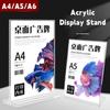 A4/A5/A6 Menu Stand Holder Double Side Clear Ad Frame High Quality Photo Holder  Hotel