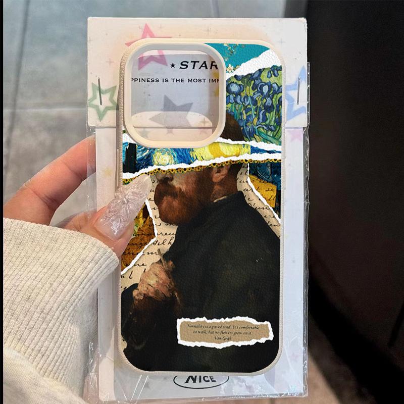 

Classic Painting Collage Patterns Phone Case For IPhone 17 16 15 14 13 12 11 Pro Max Air XR X XS 16 Plus 16E Soft Cover iphone 16E