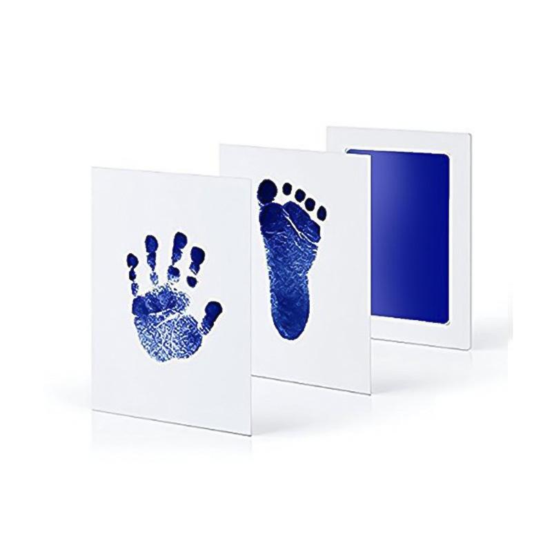 

Newborn Baby Footprints Handprint Ink Pads Kits for DIY Photo Frame Accessories Newborn Baby Pet Cat Dog Paw Print Souvenir Gift синий