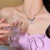 Dopamine Pink Star Beaded Necklace Female Summer Babes Cute Versatile Accessories Design Sweet Cool Collarbone
