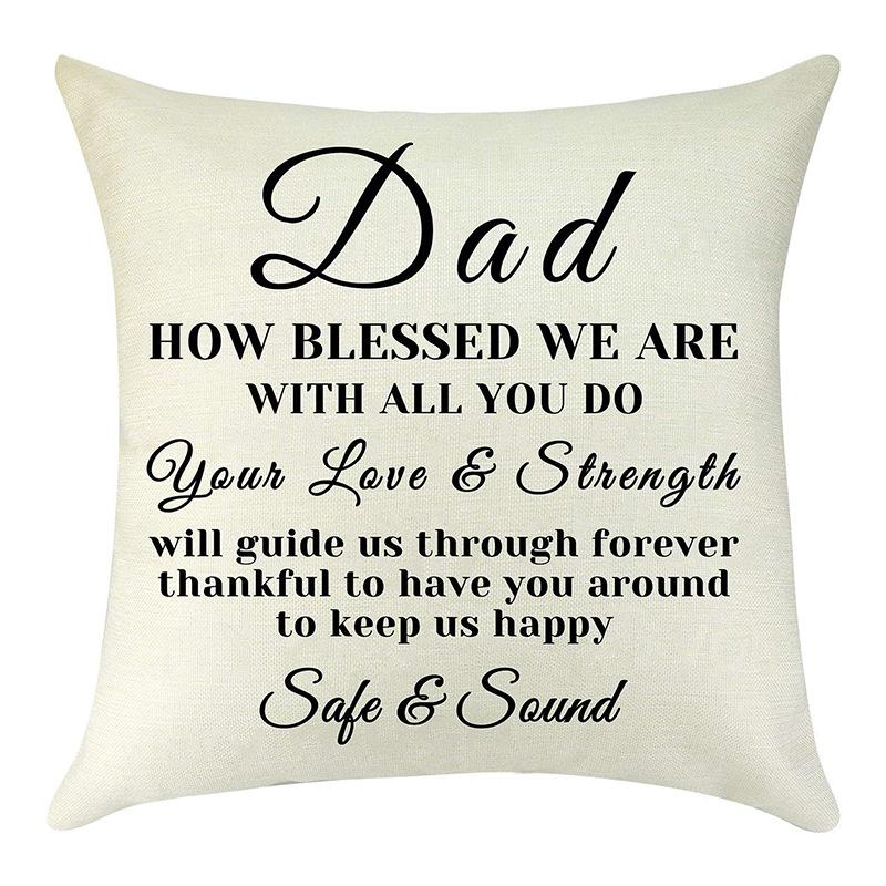 

New Father s Day Pillow with Pillow Core Father s Day Holiday Gift Decorative Pillow Case 45 * 45cm pillowcase