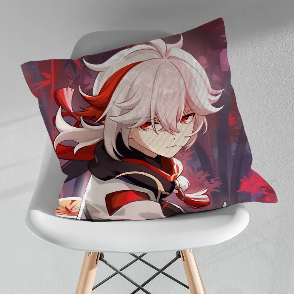 KKaedehara KKazuha Pillowcase for Sofa Room Office Decor Printing Merchandise AllMatch Cushion Cover