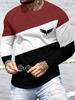 Langarmshirt Herren-Langarmshirt mit Rundhalsausschnitt, stylisches Oberteil mit bunten Prints