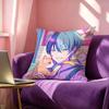 Cosplay Singer Cartoon Aoyagi Toya Pillow Case Square DoubleSided Sofa Cushion Cover Bedroom Bedside Pillow