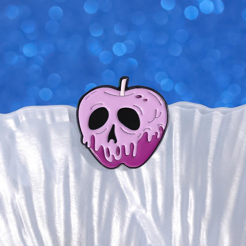 Halloween Charming Purple Brooch In Creative Skull And Potion Bottle Style Perfect For Festive Occasions Gifts And